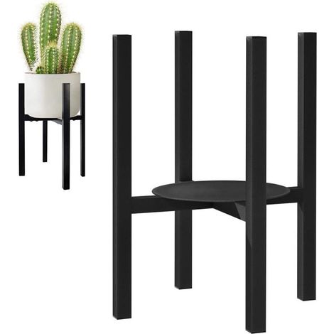 Support pour plantes en métal, support de plantes en fer, support de pot de fleurs, support réglable en métal, 20.5 à 30.5 cm, support de fleurs réglable librement, design tendance et élégant (1/5)
