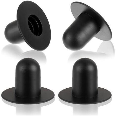 Pair Lot de 4 Bouchons de Piscine, Bouchons d'étanchéité de Piscine, Bouchons de Remplacement pour Pompe de Filtration, compatibles avec Les Pompes de Filtration Intex et Bestway (Noir) (1/5)