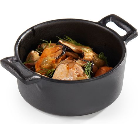 Mini Cocotte Mélamine Noire Ø 9 cm - Pujadas (1/2)