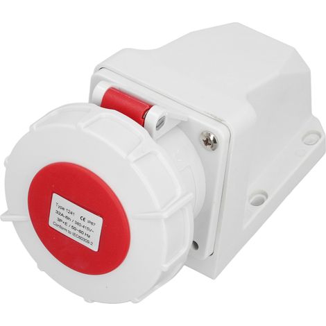 Connecteur industriel étanche IP67, 4 broches, 32 A, 3P, montage en surface, prise industrielle 380‑415 V (1/5)