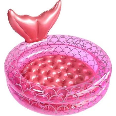 Aufblasbares Kinderbecken, 90 cm, kleines rundes aufblasbares Becken, Planschbecken für drinnen und draußen (1/5)