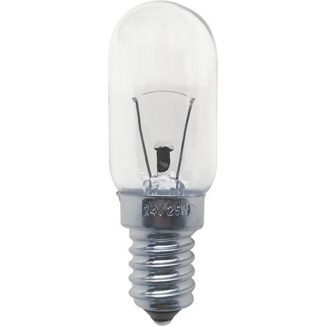 Klare Röhrenglühlampe E14 25W 24V