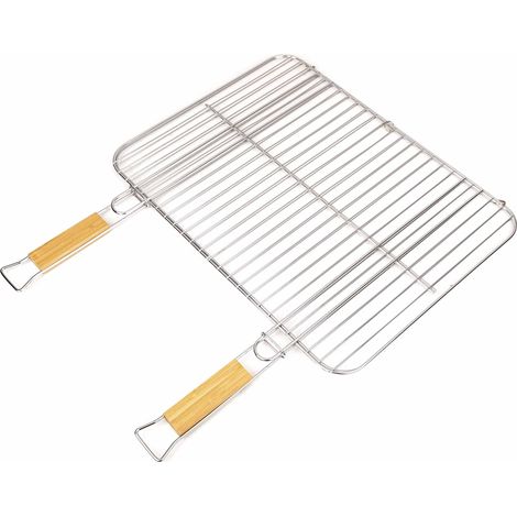 SOMAGIC - Rejilla rectangular de acero cromado Somagic 51 x 38 cm
