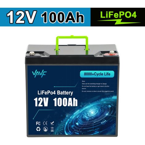 12V Lithium Iron Phosphate Battery Pack 32700, Solar Photovoltaic Power Generation and Energy Storage for RVs - 100AH - 12.6