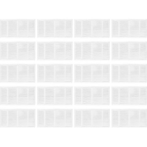 Lot de 20 filtres HEPA lavables pour aspirateur robot Midea VCR04W (1/5)