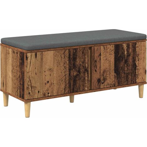 Maison Exclusive - Flurbank mit Kissen mit Speicher Altholz 100 x