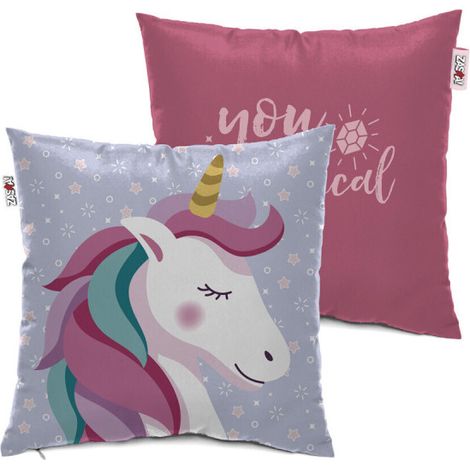 Coussin 40x40cm - Licorne (1/2)