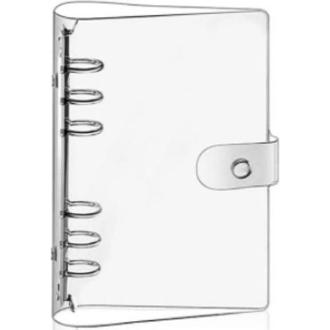 Ordner A6 Ordnerhüllen 10 Stück 6 Loch Reißverschlussordner wasserfeste PVC Ordner für Budgetplaner Zubehör Einsteckhüllen 17 x 11 cm transparent (1/5)