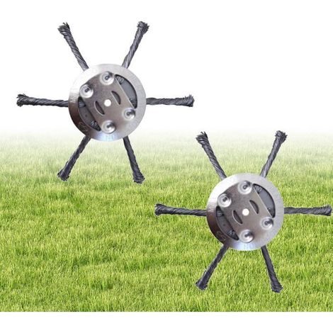 Tête de débroussailleuse en Acier Inoxydable 6 Lames Brosse métallique pour débroussaillage Accessoire de Jardinage(Style 2) (1/5)