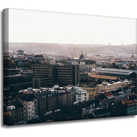 Cuadro sobre lienzo Arquitectura Vista de la ciudad 40x30 cm Vista aérea