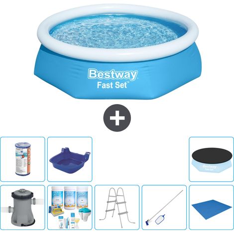 Bestway Piscina Bestway Fast Set Rotonda - 244x61 cm - 8-pezzi  S21403 (1/5)