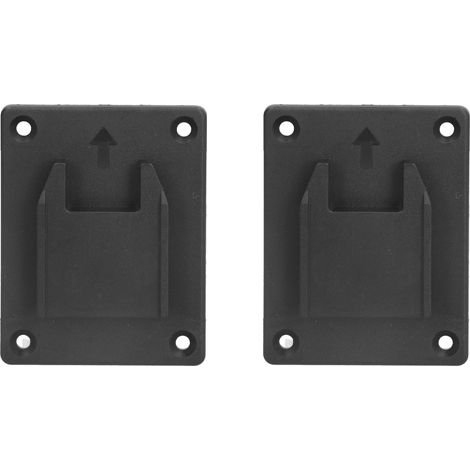2 Supports de rangement pour batteries avec fixation à trous de montage, pour Milwaukee M18 18V, lot de 2 pièces (1/5)
