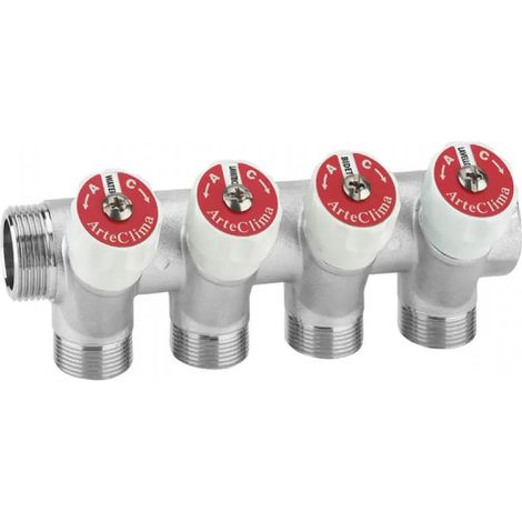 Arteclima - Collettore Inclinato Sanitari 3/4" 3 Vie Per Kit 24X19