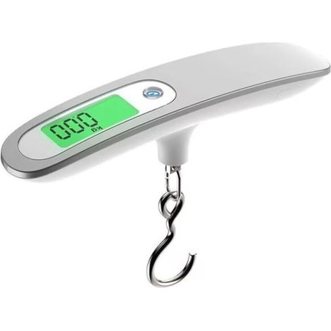 Bilancia da cucina e da viaggio, bilancia portatile da 50 kg con gancio, bilancia elettronica per bagagli, pesatura digitale (1/5)