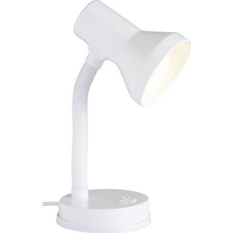Lampe de table Brilliant Junior 40 W bras pivotant blanc X98753 (1/5)