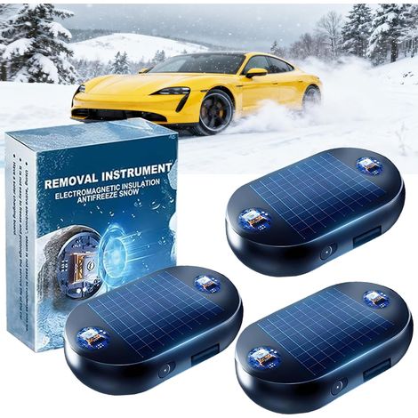 Schneeräumgerät für Autos – 3-teiliges Frostschutz-Schneeräumset – für Fahrzeuge – entfernt effektiv Schnee und Eis – elektromagnetische Wellen-Frostschutz – 3-teilig (1/5)
