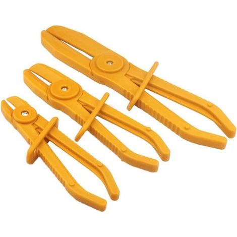 Pince a Collier Durite, Pinces pour Tuyaux Flexibles, Pinces à Clamper les Durites, Pinces à Durite, Hose Clamp Pliers, Pince Durite Carburant, Pour Tuyaux Flexibles, Tuyaux Drein, 3 Tailles (1/4)