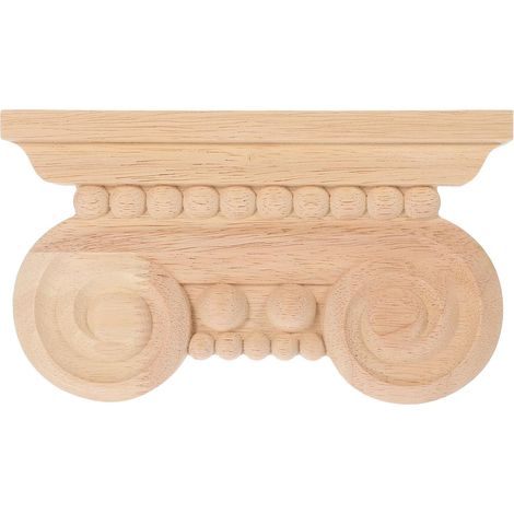 Applique en Bois Sculpté Vintage pour Meubles, Panneau D'angle en Bois Léger et Solide, Décoration Élégante Effet Décoratif pour Intérieur (1/5)