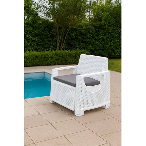 Gartenstuhl Rho, 66x72 cm Weiß (1/3)