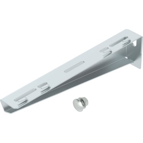 OBO Bettermann Mensola a parete e per montante per canale a griglia B310mm acciaio zincato a nastro, 6424616