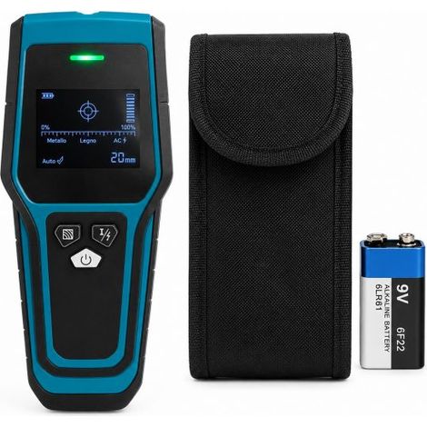 Rilevatore 4 in 1 per Metalli Cavi AC Legno Tubi Display LCD e Allarme Sonoro (1/5)