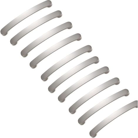 10 Pièces Poignée Meuble Cuisine, Poignee Placard, Cuisine Armoire Porte Poignées, Poignées De Tiroir, Brossé Poignée D'armoire, Pour Armoire De Meubles De Salle De Chambre (Centre à Centre 128mm) (1/5)