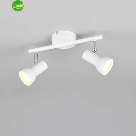 Barra Cantar Trio Lighting 2x GU10 in metallo bianco opaco (1/4)