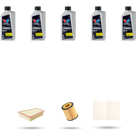 Kit tagliando 3 FILTRI e 5L OLIO compatibile con Bmw serie 5 (F10, F11, F18) 528I 180kw dal 2011 (1/4)