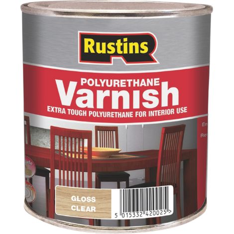 Rustins Quick Dry Polyurethane Varnish Clear - Gloss - 1 Litre