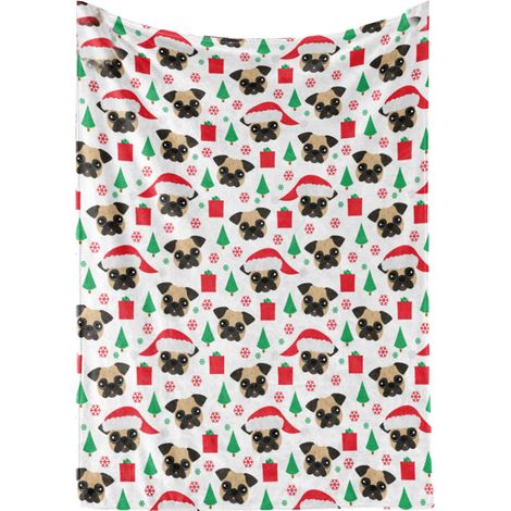 Weihnachtliche Tierdecke 80x100 cm - Weicher, dekorativer Druck für Sofa und Büro (1/5)