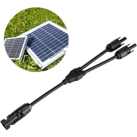 1 paire de connecteurs de type Y câble solaire PV câble de panneau solaire mâle femelle M/F/F & F/M/M connecteurs de branche Y2-1 connecteurs photovoltaïques en forme de Y (1/4)