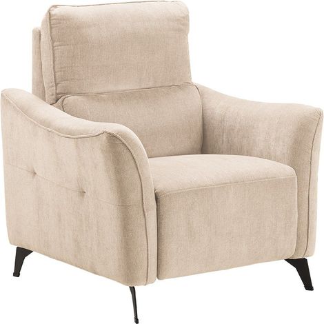 BURGOS - Fauteuil Electrique Tissu Waterproof Beige (1/4)