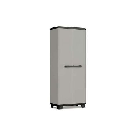 Keter – Armoire de jardin 3 étagères 173x68x39cm – Noir – Matériaux durables pour intérieur et extérieur – Design linéaire moderne (1/10)