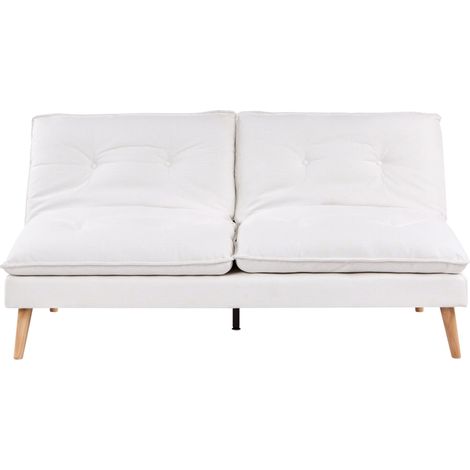 Schlafsofa 3-Sitzer YILA Stoff Weiß