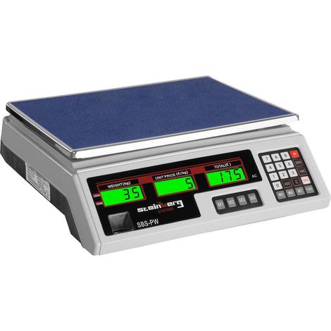Bilancia peso-prezzo 35 kg / 2 g LCD bianco 140000659