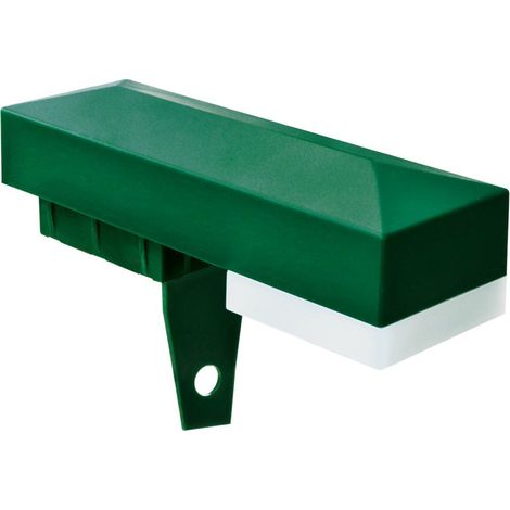 Zaunleuchte / LED Leuchte für Zaunpfosten 60x40mm - Farbe: grün - Leuchtmittel: Ohne