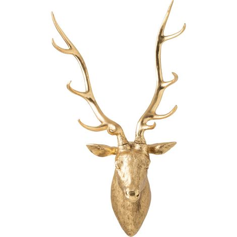 Suspension Murale Tête de Cerf "Aurel" 103cm Doré (1/3)
