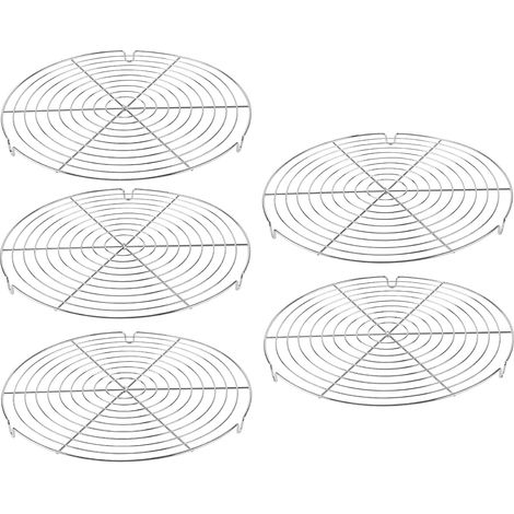 Lot de 5 Grilles de refroidissement, 30,5 cm, Fer, Surface lisse, Cuisson et égouttage (1/5)