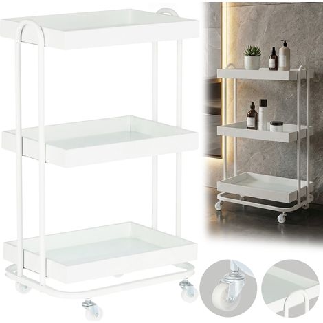 Carrello Calis, tavolo da parrucchiere, centro estetico, carrello da salone su ruote (1/5)