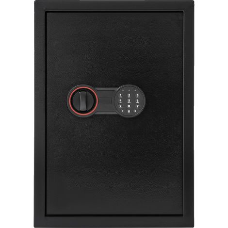 Coffre-fort électronique, accès par clavier numérique, fonctionnalités de sécurité améliorées, Noir (1/2)