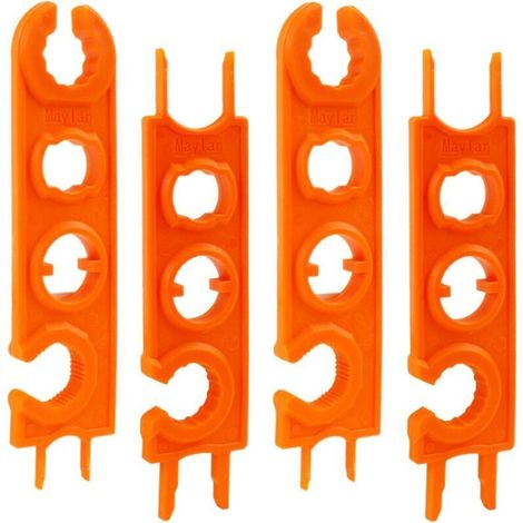 Paire Clé de Connecteur Solaire MC4 Connecteur Solaire Connecteur pv Serrage Rapide Mâle/Femelle Prise Outil de Déconnexion Clé Orange (1/4)