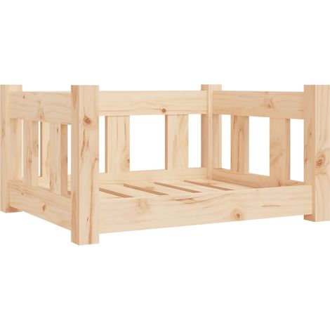 vidaXL Hundebett 55,5x45,5x28 cm Massivholz Kiefer (1/5)