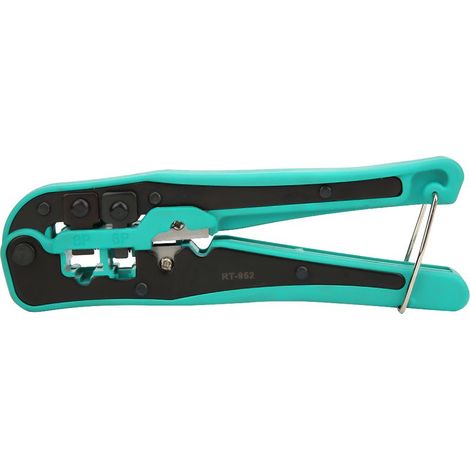 GARRYFIZH Pince à sertir et à dénuder 3 en 1 pour cosses de câbles réseau 4/6/8 broches, outil d'électricien (1/5)