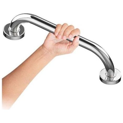 25cm-Barre d'appui WC Barre d'appui Inoxydable Chromé de Pour Salle de Bain, Poignée de Douche, Poignée de Bain, Barres d'appui Pour Salle de Bain (1/5)