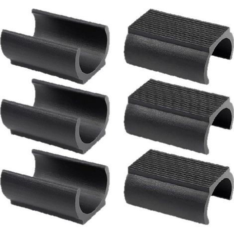 Embouts Plastique - 19 mm - Patins Rectangulaires Pour Pieds Ronds De Chaises Et Meubles - Lot De 10 (1/5)