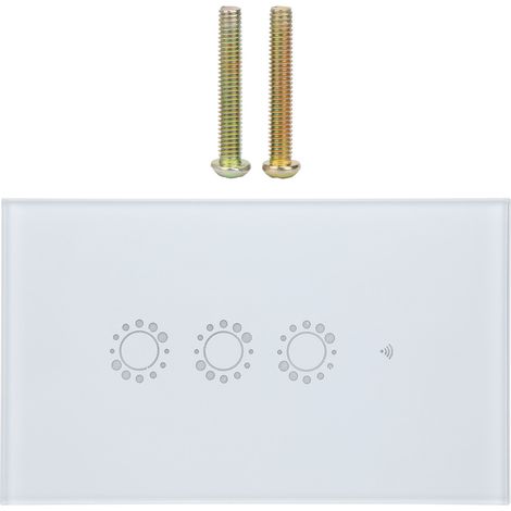 Interrupteur tactile blanc WiFi intelligent sans fil télécommande US AU 95-240VAC (1/5)