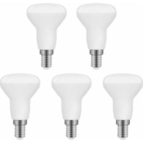Lot de 5 Ampoules LED R50 E14 5W Équivalent 40W Blanc Froid 6500K 550LM Non Dimmable Classe Énergétique F (1/4)