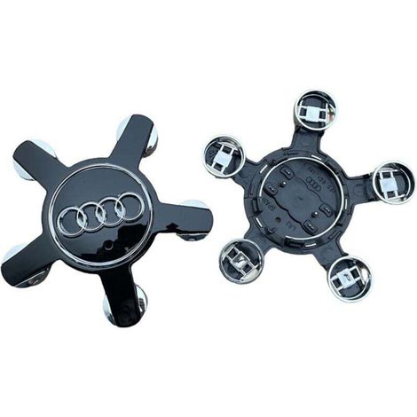 Lot de 4 enjoliveurs centraux pour Audi A3 A4L A5 A6L A7 A8L Q3 Q5 Q7, accessoires auto, 135 mm, noirs