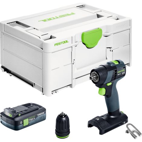 Trapano avvitatore a batteria Festool TXS 18-Basic 18 V 40 Nm brushless + 1x batteria ricaricabile 4,0 Ah + caricatore rapido + systainer