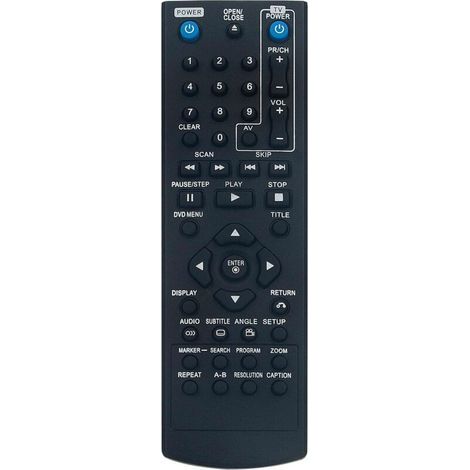 COV33662806 Replacement Remote Control for LG DVD Player DP522H DP527H DP132HE DK785 DV341S DVX162 DVX172 DVX582H DVX286 DN898 DV392HN DVX692H DVX642H DVX9700 DVX9900 DP542H DP520H DP521H (1/5)